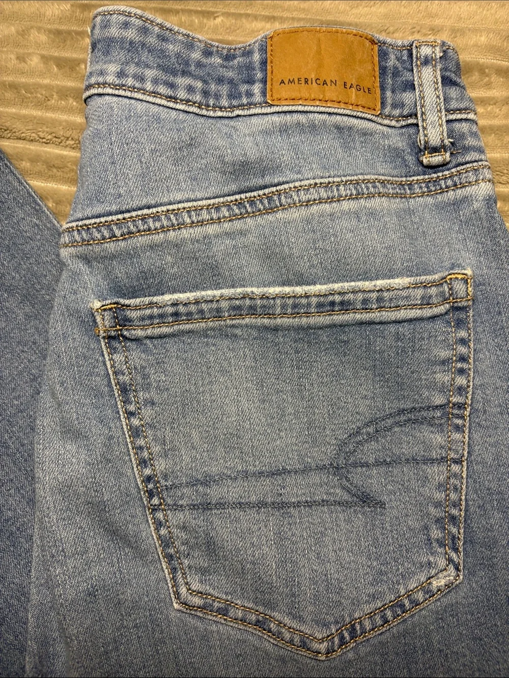 AE dreamy drape stretch super high-rise baggy wide leg jean - Picture 7 of 10